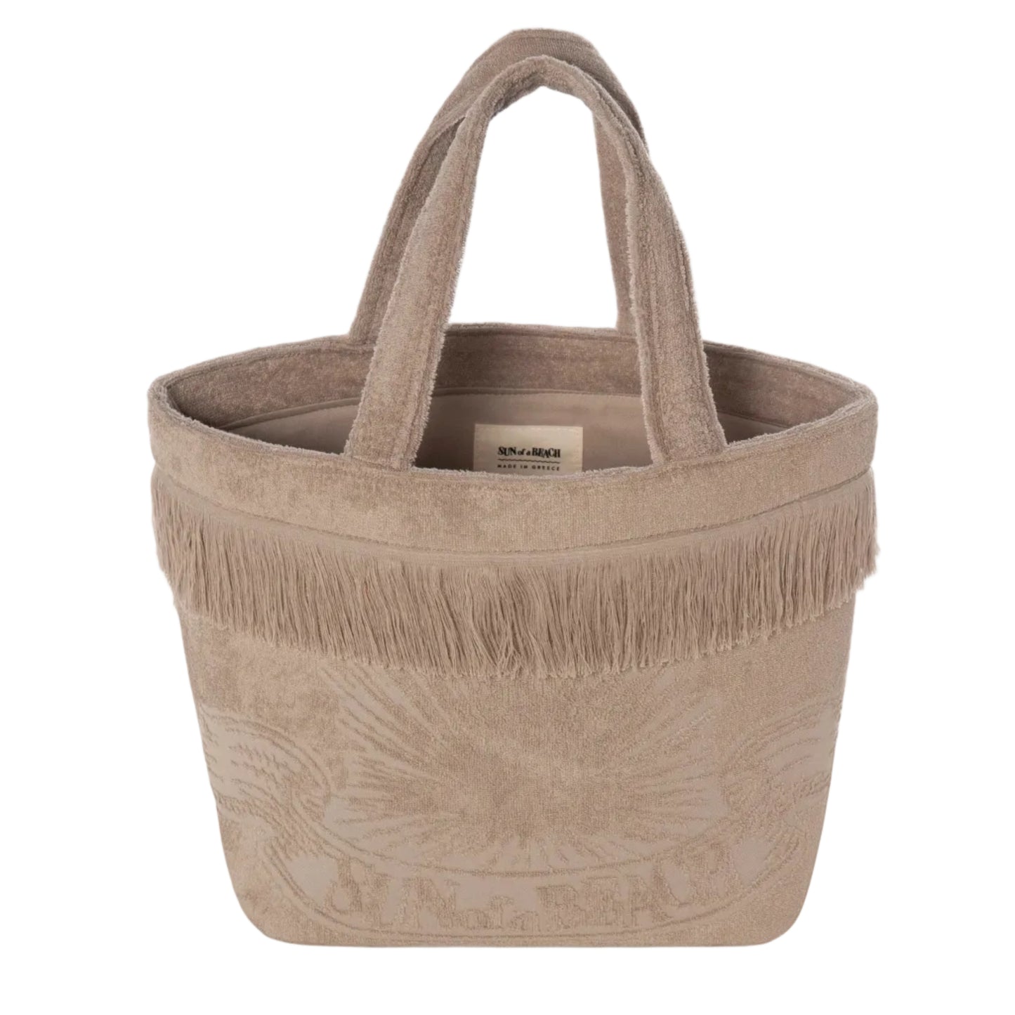 62A.MBB/GRG # Small Beach Bag All Day Basket Greige