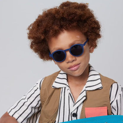 99.IZPZkids7D-NAVYBLUE # Kids Sunglasses #D Navy Blue (5-7 years old)