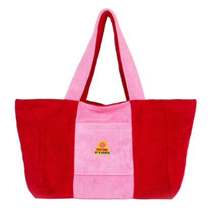 62A.TOB/B/BLM-BBP # Beach Bag Bicolor Bloody Mary 