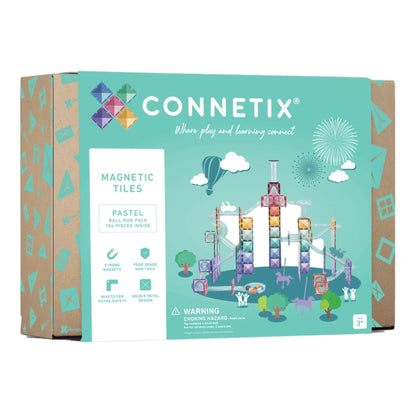 99.CTP00106BR # Magnetic Construction Toy Pastel Ball Run 106 pc
