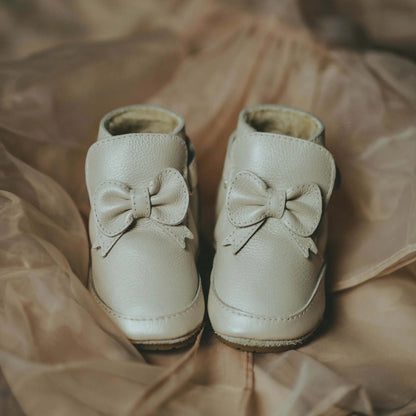 52B.1035800-LE200 # Βρεφικά Παπούτσια Cubow Off White Metallic