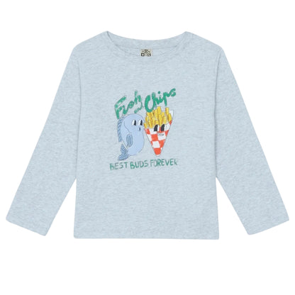 Kids Long Sleeve T-Shirt Fish & Chips