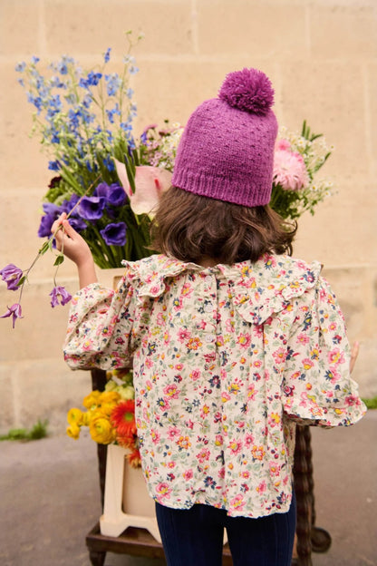 52B.GRI-W25-B0044 # Παιδική Μακρυμάνικη Μπλούζα Cleo Cream Wild Flowers