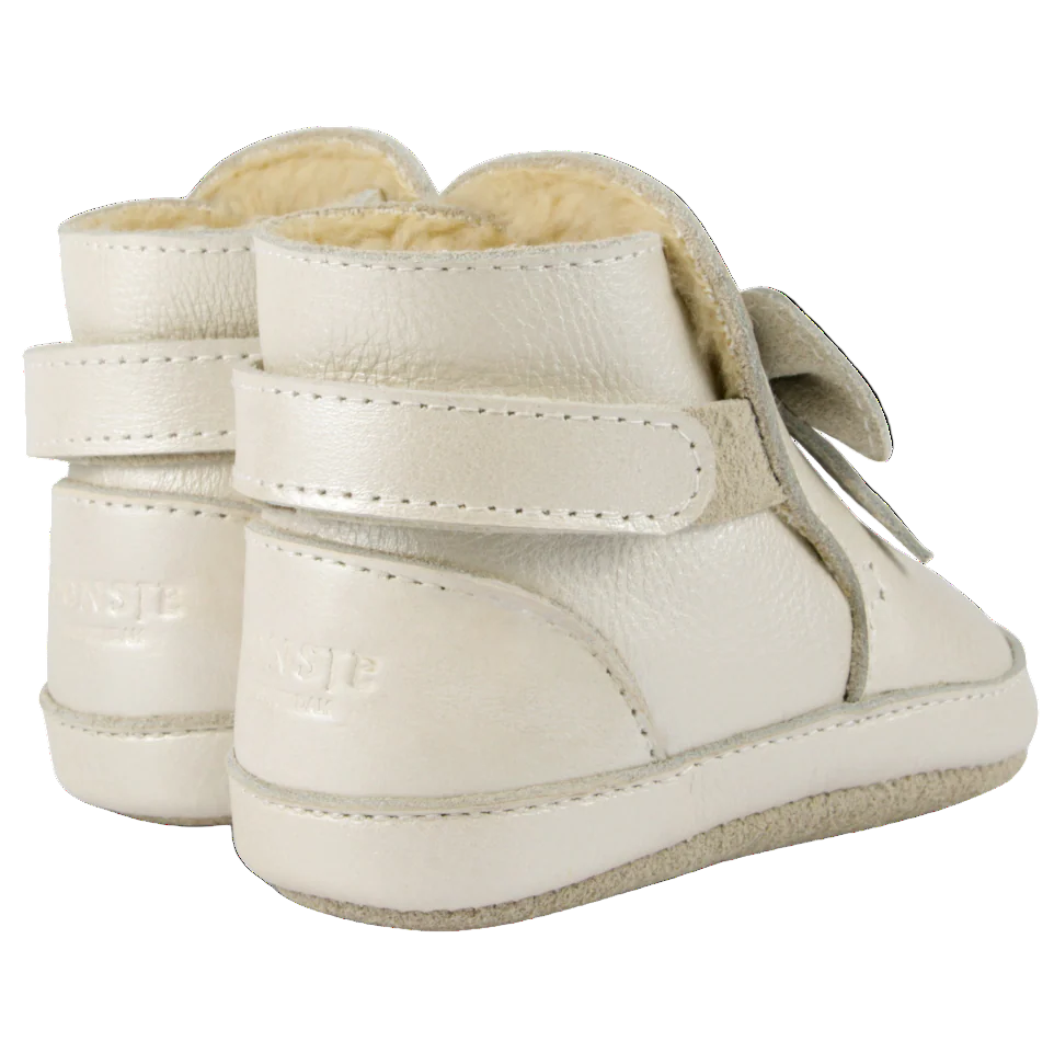 52B.1035800-LE200 # Βρεφικά Παπούτσια Cubow Off White Metallic