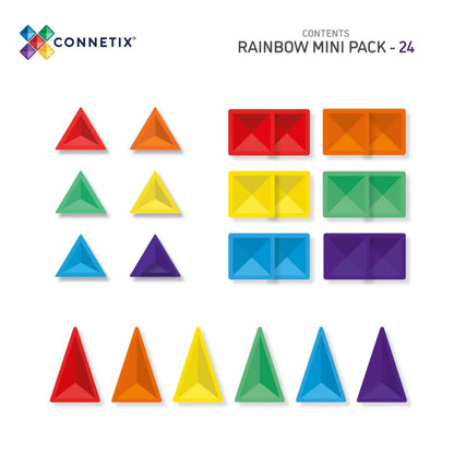 99.CTR00024MI # Magnetic Construction Toy Rainbow Mini 24 pc