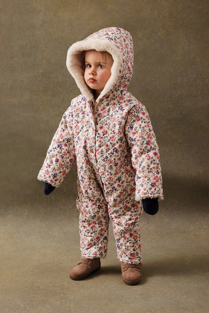 52B.FRC-W25-P0087 # Βρεφική Φόρμα Εξόδου Kirina Cream Wild Flowers