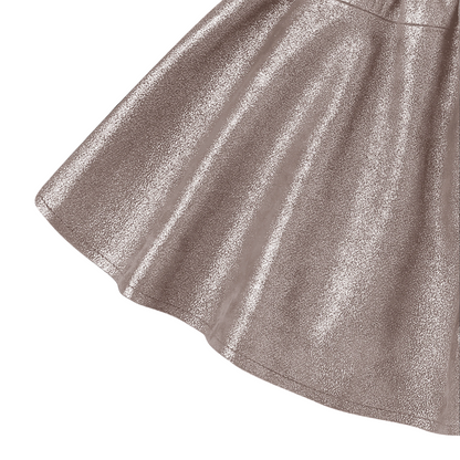 52B.4104100-00195 # Παιδικό Δερμάτινο Σορτς Giese Iron Grey Metallic