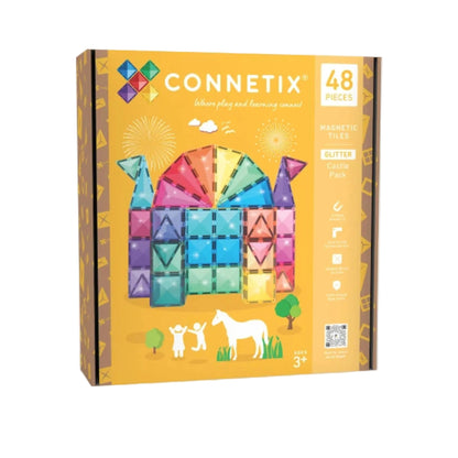 99.CTG00048GP # Magnetic Construction Toy Glitter Castle 48 pc