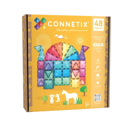 99.CTG00048GP # Magnetic Construction Toy Glitter Castle 48 pc