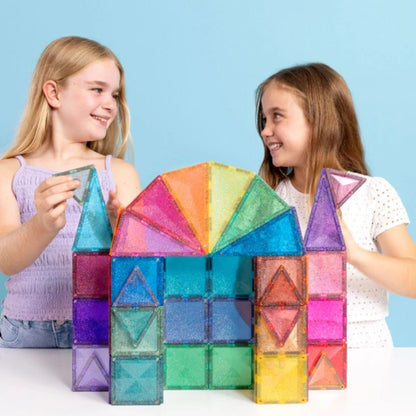 99.CTG00048GP # Magnetic Construction Toy Glitter Castle 48 pc