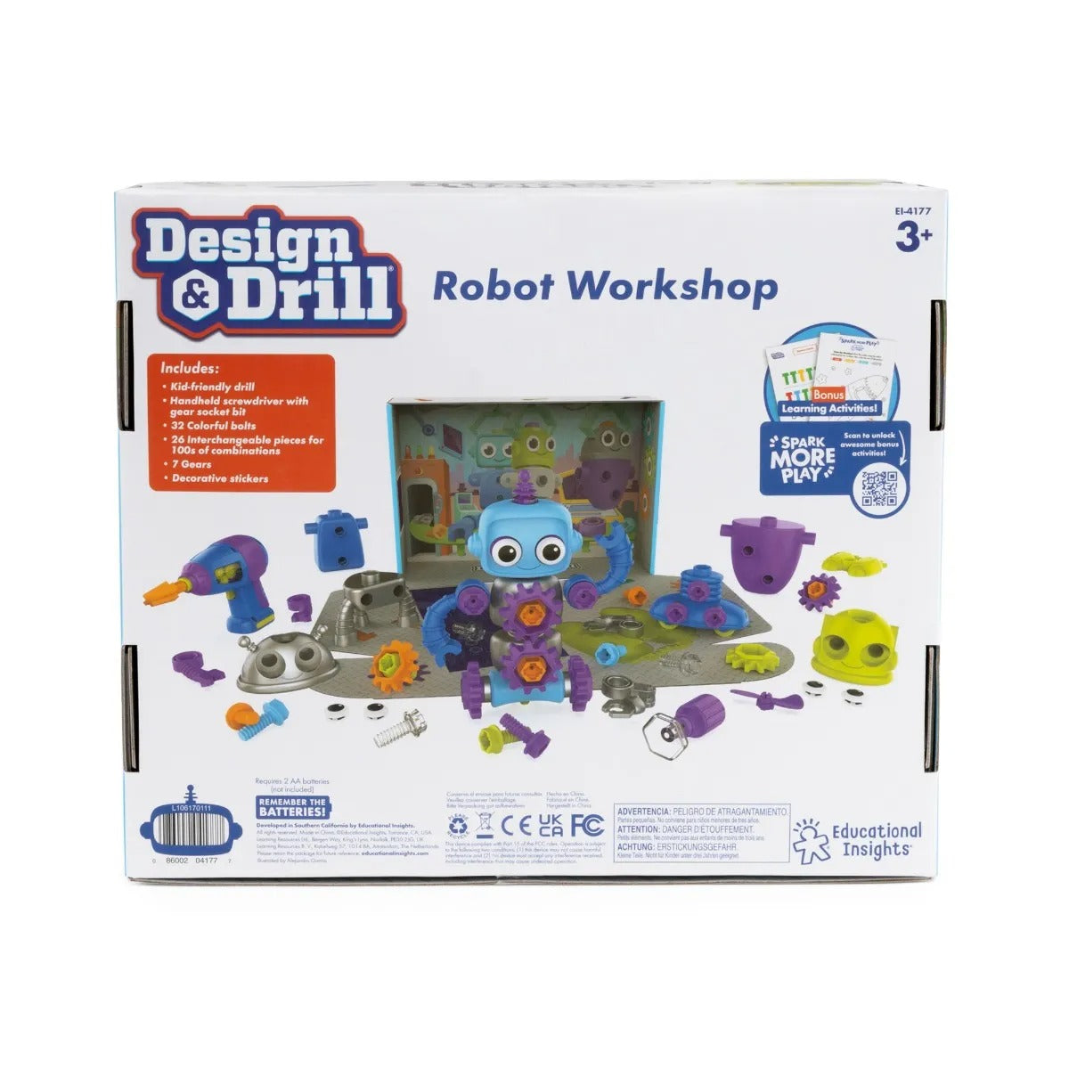 99.EI4177 #  Εκπαιδευτικό Παιχνίδι Εργαστήριο Ρομπότ 71 κομμάτια