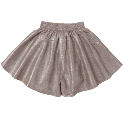 52B.4104100-00195 # Παιδικό Δερμάτινο Σορτς Giese Iron Grey Metallic