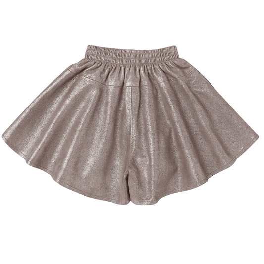 52B.4104100-00195 # Παιδικό Δερμάτινο Σορτς Giese Iron Grey Metallic