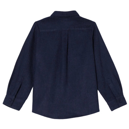 Kids Long Sleeve Shirt Line Blue