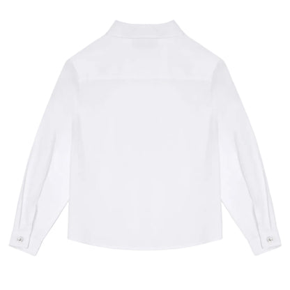 62B.42220223010 # Παιδικό Μακρυμάνικο Πουκάμισο Hide White