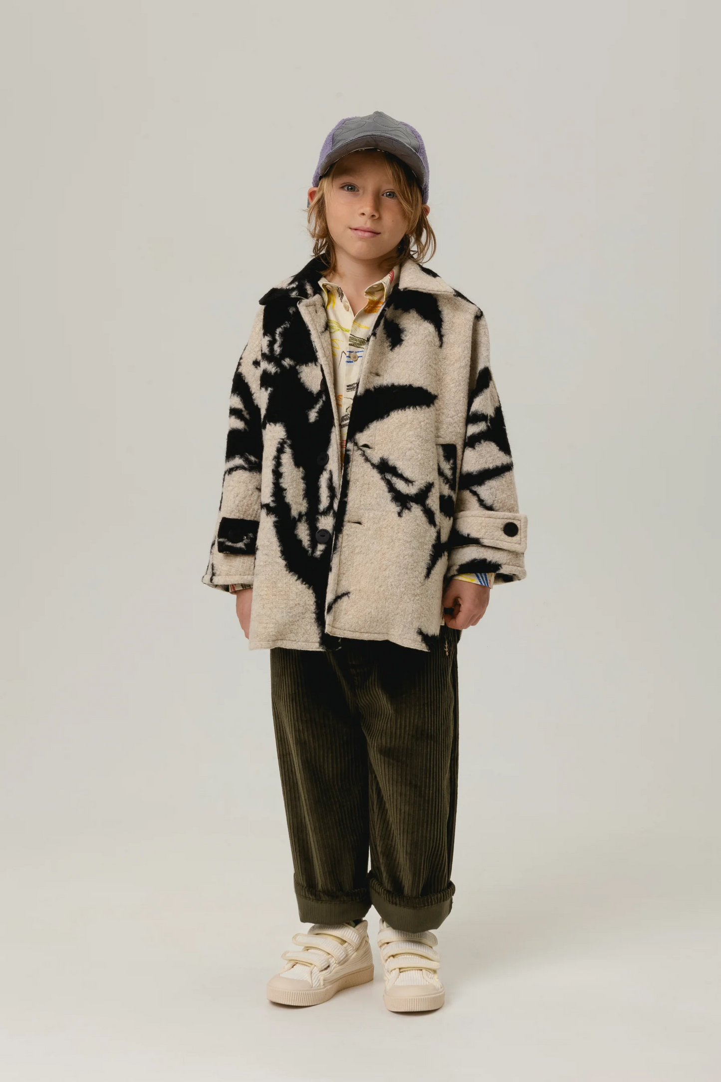 52B.TRS0231014 # Παιδικό Κοτλέ Παντελόνι Serafim Khaki