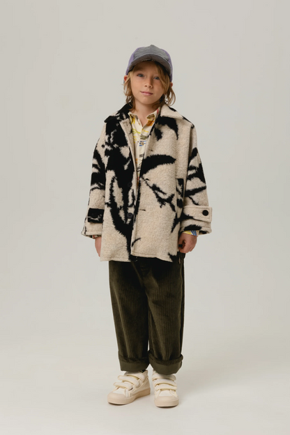 52B.TRS0231014 # Παιδικό Κοτλέ Παντελόνι Serafim Khaki