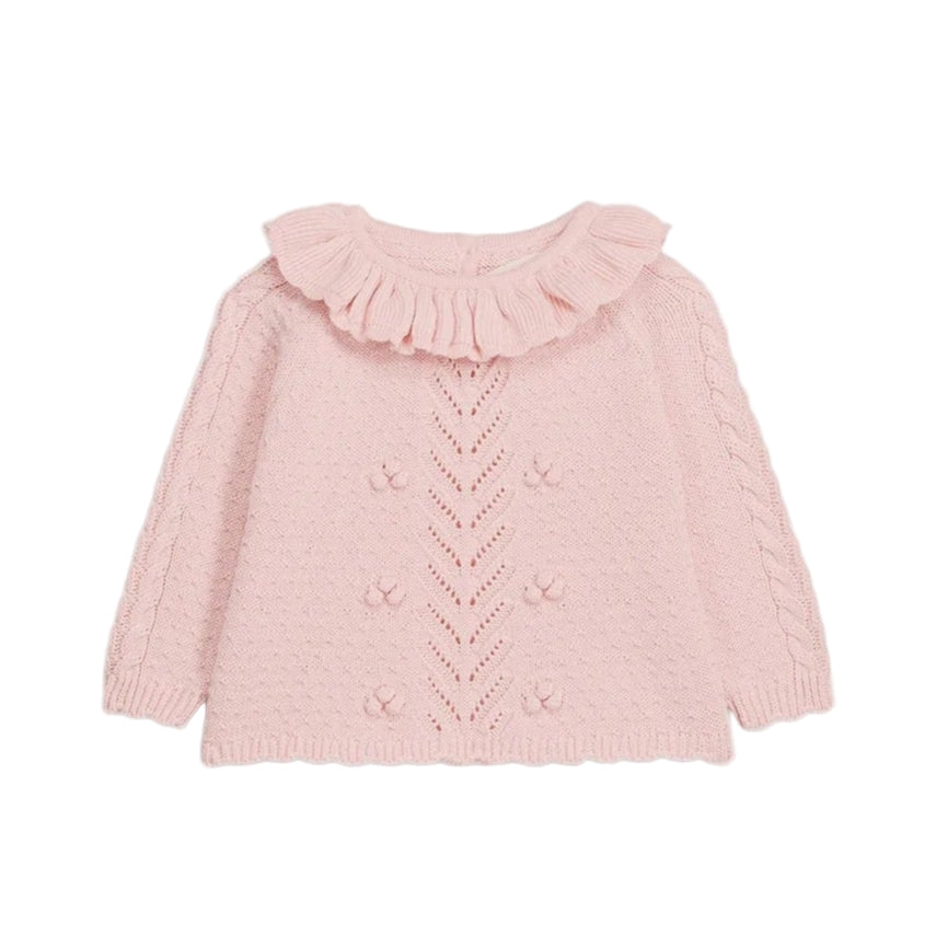 52B.GRC-W25-J0004bb # Βρεφικό Πουλόβερ Evina Blush