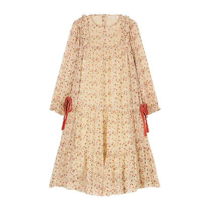 52B.GRI-W25-S0130 # Παιδικό Φόρεμα Nyna Creamy Misty Laurels