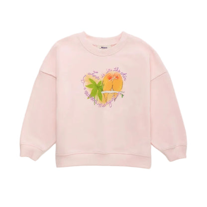 62A.26100303 # Kids Sweatshirt Birds Pink