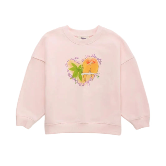62A.26100303 # Παιδική Μπλούζα Φούτερ Birds Pink