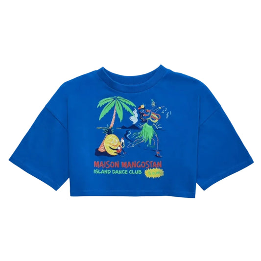 62A.26100510 # Παιδική Κοντομάνικη Μπλούζα Κροπ Hula Blue