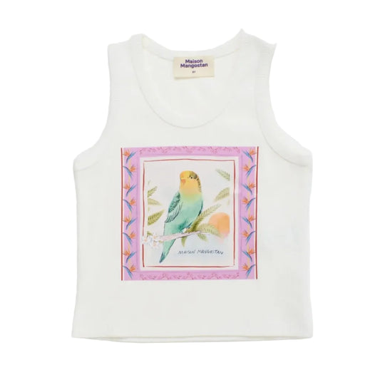 62A.26100603 # Παιδική Αμάνικη Μπλούζα Birds White