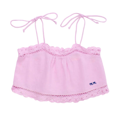 62A.26100808 # Kids Sleeveless Top Birds Pink