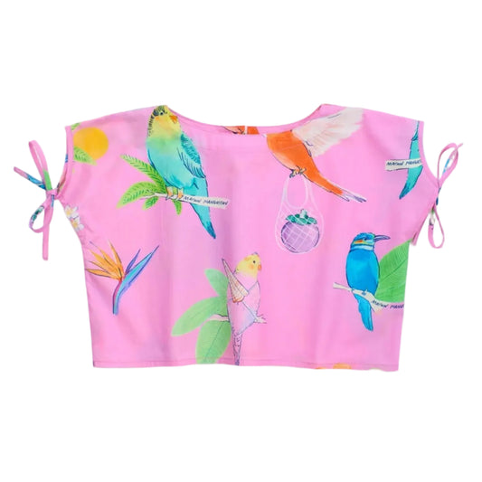 62A.26100815 # Παιδική Κοντομάνικη Μπλούζα Birds Pink