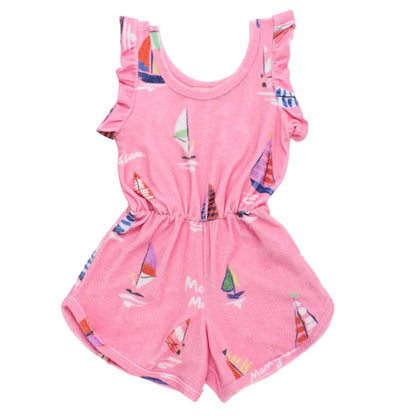 62A.26101500 # Kids Terry Jumpsuit Shorts Barcos Pink