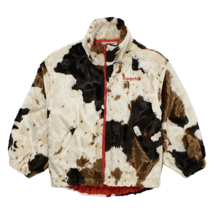 Kids Faux Fur Jacket Cow