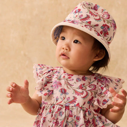 62A.GAI-R0069-BEBE # Reversible Baby Hat Cream Floral Haven