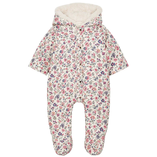 52B.FRC-W25-P0087 # Βρεφική Φόρμα Εξόδου Kirina Cream Wild Flowers