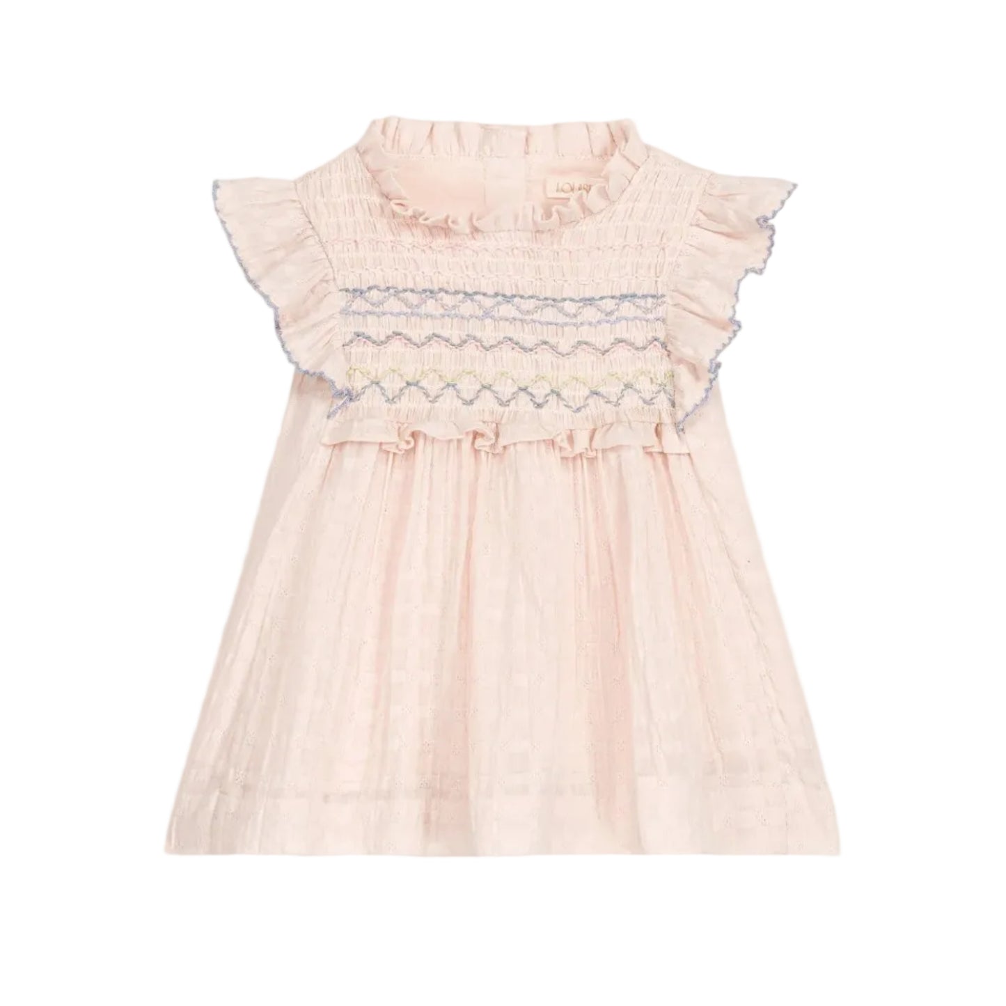 62A.FRI-S26-S0103 # Aurelina Cream Baby Sleeveless Dress