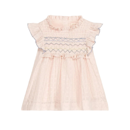 62A.FRI-S26-S0103 # Βρεφικό Αμάνικο Φόρεμα Aurelina Cream