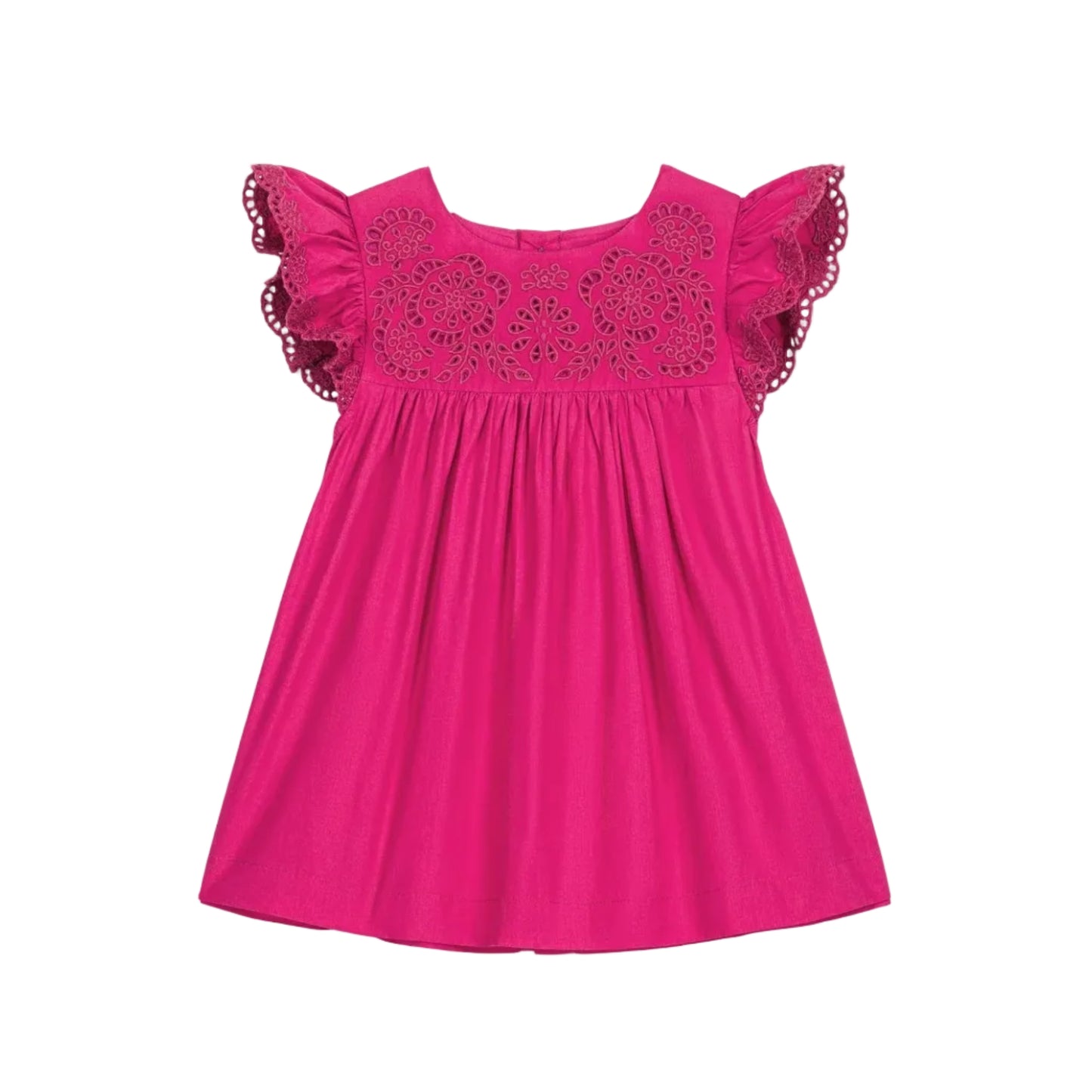 62A.FRI-S26-S0242 # Baby Sleeveless Dress Notcha Fuchsia