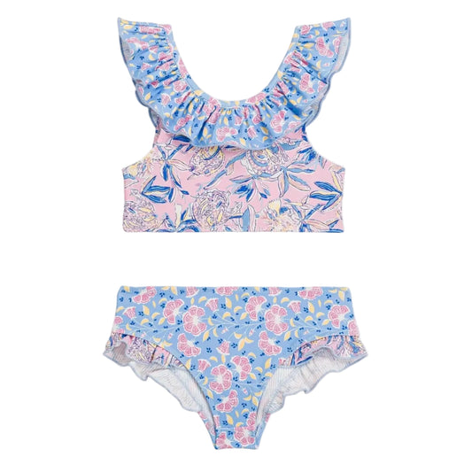 62A.GBC-S26-B0085 # Kids Bikini Swimsuit Primavera Pastel Paradise Bay