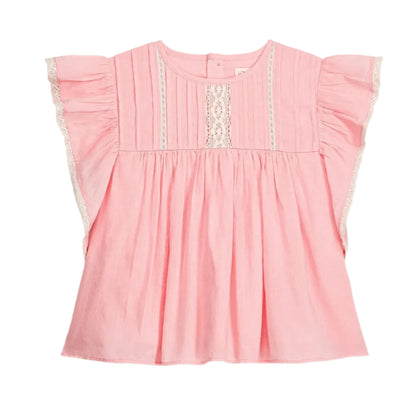 62A.GRI-S26-B0303 # Kids Short-Sleeved Tunic Bettilane Coral