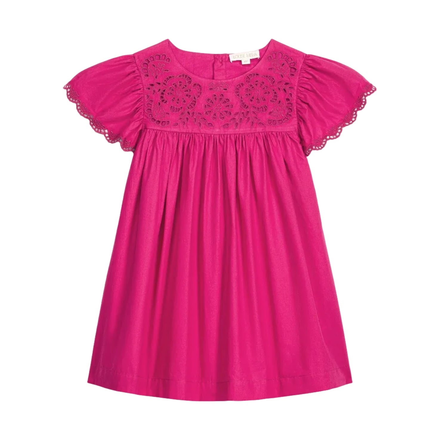 62A.GRI-S26-S0242 # Kids Sleeveless Dress Notcha Fuchsia