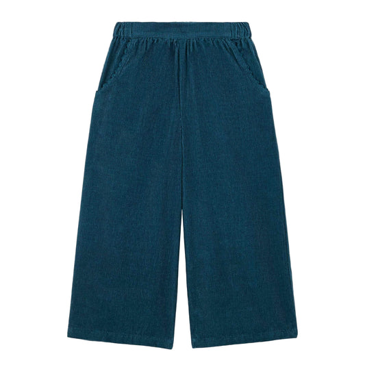 52B.GRI-W25-P0274 # Παιδικό Κοτλέ Παντελόνι Flor Deep Blue