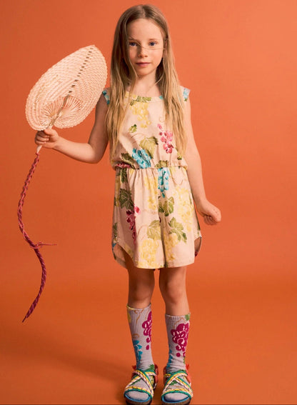 62A.26101502 # Kids Shorts Jumpsuit Uvas Nude