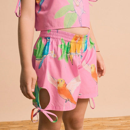 62A.26101108 # Kids Shorts Birds Pink