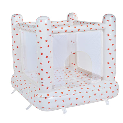 62A.S61BHPPC # Inflatable Bounce House Poppy the Peach Cream