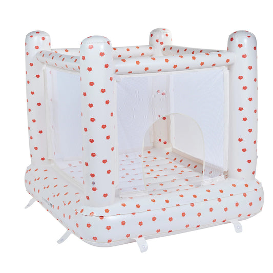 62A.S61BHPPC # Inflatable Bounce House Poppy the Peach Cream