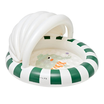 62A.S61KPEEG # Inflatable Kids' Pool with Sunshade Eli the Elephant