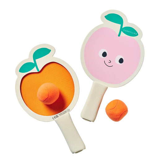 62A.S61KVBPP # Kids Velcro Bats Poppy the Peach