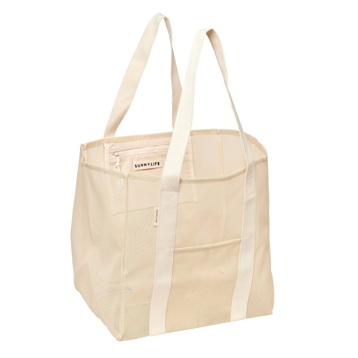 62A.S61MBBOC # Τσάντα Παραλίας Mesh Beach Bag Oyster Cream