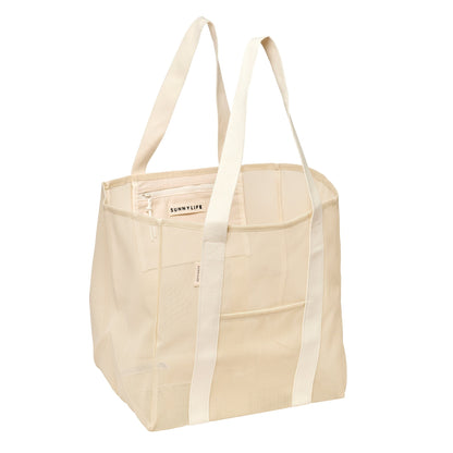 62A.S61MBBOC # Τσάντα Παραλίας Mesh Beach Bag Oyster Cream