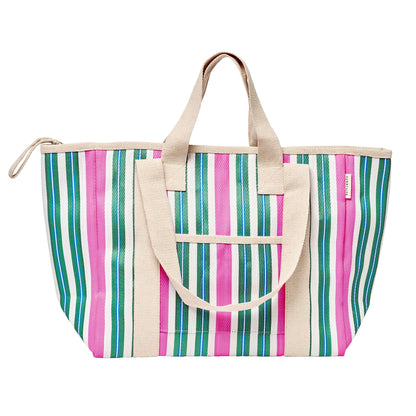 62A.S61WCTSG # Insulated Beach Bag Seagrass Green Multi