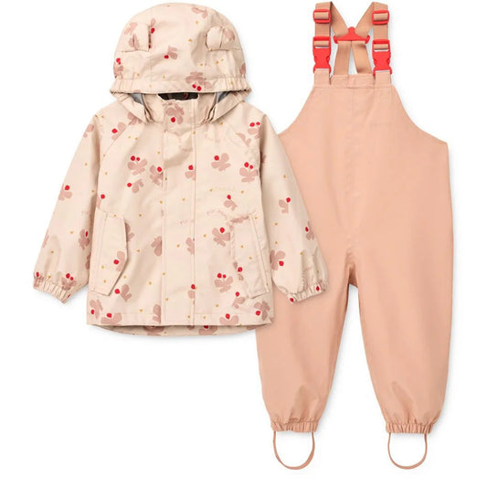 99.LW19910_2606 # Βρεφικό Αδιάβροχο Σετ Manu Butterfly Apple Blossom